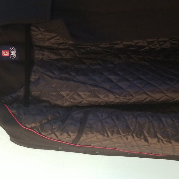 NWOT RL Chaps Men's Wool Black Pea Coat SZ XXL - Picture 8 of 11